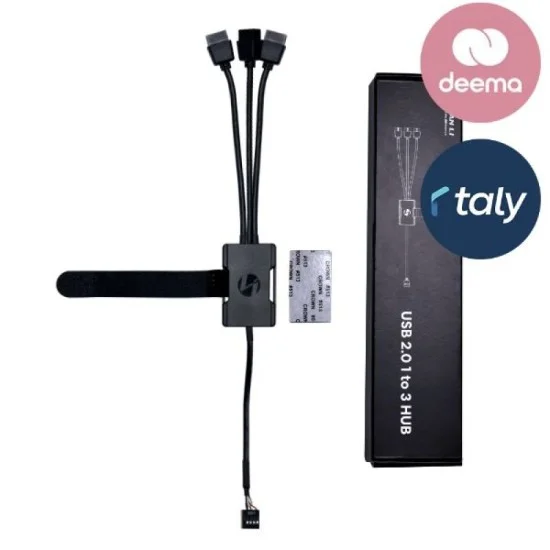 Lian Li USB 2.0 Hub, 1 to 3 Hub, Supports UNI Fan Series Controller